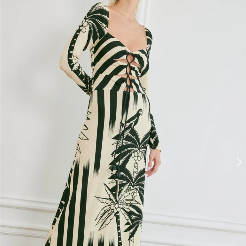 Johanna Ortiz Determined Vaquera Ankle Dress / Maxi Dress / Tropicana Ikat